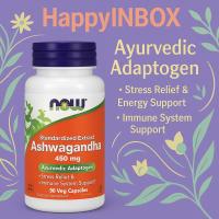 ราคา Now Foods Ashwagandha 450mg 90 Veg Capsules ลดความเครียด เสริมพลังงาน (42520580612)