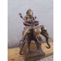 ราคา พระพิฆเนศทรงช้างเอราวัณ เนื้อทองเหลือง สูง 12 นิ้ว (20087981629)