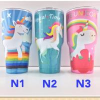 ราคา (พร้อมส่ง) แก้ว Yeti เก็บความเย็น ขนาด 30 Oz. ลายม้ายูนิคอร์น (648435814)