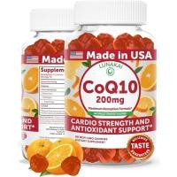 ราคา Lunakai USA Made CoQ10 Gummies สําหรับผู้ใหญ่ 200mg – Coenzyme Q10 เพื่อสุขภาพหัวใจ, Cellular Energy & Aging Support – Non-GMO, Vegan, 60ct (48152366515)