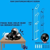 ราคา DN หมวกนิรภัย แร็ค / ชั้นวางหมวกกันน็อค 5 ชั้นทําจากเหล็ก, ชั้นวางหมวกกันน็อคแบบแขวนติดผนัง, ชั้นวางหมวกกันน็อคสุนทรียศาสตร์ (40022440015)