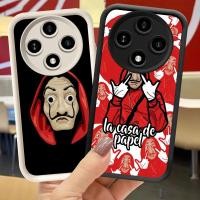 ราคา XI47 La Casa De Papel Casing สําหรับ VIVO IQOO 13 Y300 Z10 T4 Neo 10 Pro Plus 5G สีดําสีขาว (48552095994)