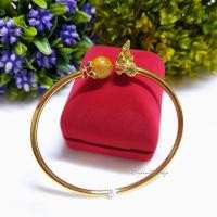 ราคา กำไลไหมทองเกรดพรีเมึ่ยม [เศียรพญานาค & ปี่เซียะ] (7246987638)