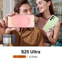 ราคา คุณภาพสูง S25 Ultra 4G/5G สมาร์ทโฟนหน้าจอ 6.7 นิ้วหน่วยความจําโทรศัพท์ 8GB + 256GB Android 14.0 (43676283540)