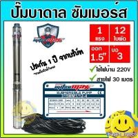 ราคา ปั๊มบาดาล ซัมเมอร์ส 1.5 นิ้ว 1 แรง 12 ใบพัด บ่อ 3 ซับเมิร์ส ซัพเมอร์ส ปั๊มน้ำ บ่อบาดาล ดูดน้ำลึก MITSUMAX (315MM1/12-4) (14600237174)
