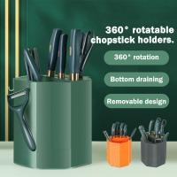 ราคา ที่ใส่ช้อนส้อม 360 ที่ใส่ช้อนส้อมในครัว ออแกไนเซอร์ ตะเกียบ Multifuntion หมุน (54251695619)