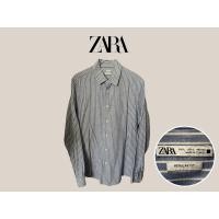 ราคา เสื้อเชิ้ตแขนยาว Zara สีฟ้า-ขาว ลายทาง (24159715837)