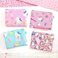 ราคา (จัดส่งภายใน1-3วัน) กระเป๋าซิป ลายผ้าคิตตี้ hello kitty ผ้าลิขสิทธิ์แท้นำเข้าจากญี่ปุ่น (26304264876)