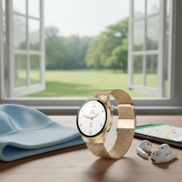 ราคา สมาร์ทวอทช์ผู้หญิงรุ่นใหม่ หน้าปัดกําหนดเอง 1.27 หน้าจอ AMOLED ติดตาม GPS NFC สมาร์ทวอทช์ โทรผ่านบลูทูธ สมาร์ทวอทช์สปอร์ตกลางแจ้ง ของขวัญ (47450768986)