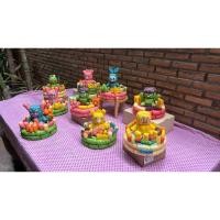 ราคา กระทงอาหารปลาเม็ดข้าวโพดรูปการ์ตูนแฟนซีฐาน 8 นิ้ว คละแบบคละลายสี (25686084716)