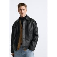 ราคา เสื้อหนัง เสื้อแจ็คเก็ตแขนยาว ของแท้ Zara ผ้าหนัง ผ้าดีมากกๆ ใส่ไม่ร้อน ใส่ได้ทั้งชายและหญิง (26961292793)