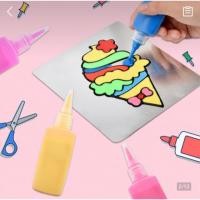 ราคา **พร้อมส่ง** แผ่นยางหยอดสี เมจิกสติ๊กเกอร์ (5337911987)