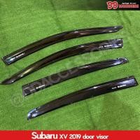 ราคา กันสาด  กันสาดน้ำฝน subaru XV 2019 2020 2021 สีดำ โฉมใหม่ล่าสุด สินค้ามีโลโก้ (7140513686)