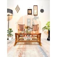 ราคา ชุดโต๊ะเก้าอี้ทานข้าว ชุดรับแขก ชุดเก้าอี้นั่งจิบกาแฟ เฟอร์นิเจอร์ไม้หวาย ญี่ปุ่นมือสอง (54952230272)