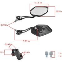 ราคา Electric Bike Mirrors - Mirrycle Bike Mirror for Adults, Lowrider Bike Parts, Fat Tire Bike Accessories (45100720159)