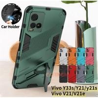 ราคา เคสโทรศัพท์มือถือกันกระแทกพร้อมแหวนตั้งได้สําหรับ Vivo Y33T Y21T Y33s Y21s Y21 V21 V21e 4G 5G VivoY33s Y33 Y 33 21 S 4 5 G (2995493237)
