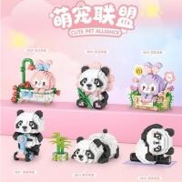 ราคา Q Edition Pet Alliance Panda Series นาโนบล็อกน่ารักการ์ตูนตุ๊กตาบล็อกตัวต่อปริศนาของเล่นเด็กของขวัญ Disney Collection (29300645276)