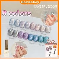 ราคา 【สต๊อกพร้อม】【ของขวัญฟรี】twilight Rogge New Mermaid Star Sea Cat&#39;s Eye Magnetic Gel Polishing Silver Glitter Magnetic Nail Glue Semi Permanent Nail Polish Varnish 15ml 【RichServ GoldenKey (29889353