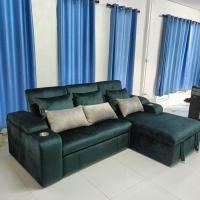 ราคา โซฟา L-Shape [3ที่นั่ง]ขนาด2.5เมตร หลังพิงปรับได้ [สามารถทักแชต เพื่อเลือก สี และฝั่ง เบด ได้ ] (23469149701)