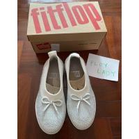 ราคา Fitflop Uberknit Ballerina With Bow สี Metallic Silver / Urban White เบอร์ 36 us5 uk3 ของแท้ ของใหม่ (7218499808)