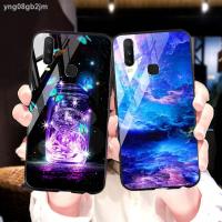 ราคา vivo เคสโทรศัพท์ oppo☌Tempered Glass Case For Vivo Y17 Cases Lurxury Phone Cover For Vivo Y11 2019 Y19 Y91 Y95 Y15 Y12 U (10965609336)