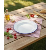 ราคา จานเคลือบ จานสังกะสีเคลือบ จานเคลือบ สีขาว ตรา GOGOAL ขนาด 23 ซม. (46351523573)