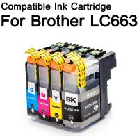 ราคา ตลับหมีกเทียบเท่า Compatible Ink Cartridge LC663 LC663BK LC663C LC663M LC663Y For Brother MFC-J2320 MFC-J2720 (7018058950)