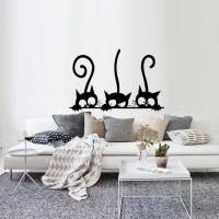 ราคา สติ๊กเกอร์ติดผนังแมวลายไวนิล สำหรับการตกแต่งบ้านอย่างสร้างสรรค์และน่ารัก (44223639882)