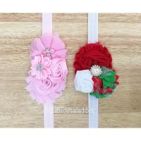 ราคา ที่คาดผมเด็ก ที่คาดผมเด็กเล็ก ที่คาดผมดอกไม้ สีแดง เขียว ขาว สีชมพู ประดับเพชร (13422284)