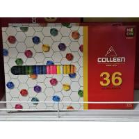 ราคา สีไม้ สีไม้คอลลีน ดินสอสี Colleen 36สี (1สีต่อแท่ง) สีคอลีน (27054881744)