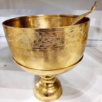 ราคา ขันพานทองเหลือง 8 นิ้วตอกลายบัวตูม ทัพพีตอกลาย แฮนด์เมดแท้ เอกลักษณ์เฉพาะเรา (20734414970)