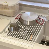 ราคา meters_bonwe ตะแกรงคว่ำจานชามพับเก็บได้ ที่วางอ่างล้างจาน ที่คว่ำจานชามพับเก็บได้ ที่วางจานชามบนซิ้งค์ (29566596570)