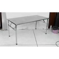 ราคา โต๊ะพับสแตนเลสแท้ SUS 201 ขนาด 180x75x75 ซม. (26892305225)