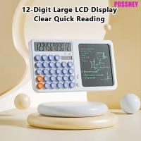 ราคา เครื่องคิดเลข POSSNEY พร้อม Notepad จอแสดงผลขนาดใหญ่ 12 หลักฟังก์ชั่นเครื่องคิดเลขแท็บเล็ต, หน้าจอ LCD หน้าจอป้องกันดวงตาลบได้เขียนด้วยลายมือดิจิตอลเขียนแท็บเล็ตเครื่องคิดเลข (57600879072)