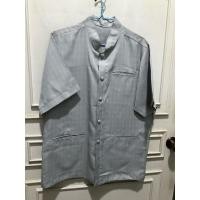 ราคา เสื้อซาฟารีคอจีน สีเทา อก 45 ยาว 27 นิ้ว (42459460340)