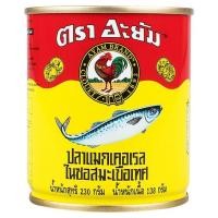 ราคา อะยัมปลาแมกเคอเรลในซอสมะเขือเทศ 230กรัม [8851826601122] Ayam Mackerel in Tomato Sauce 230g. อาหารกระป๋อง Canned (53352537769)