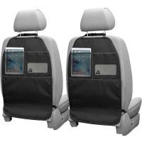 ราคา 1/2Pc Baby Kids Car Safety Seat Protector Mat Kick Mats Cushion Seat Back Protective Cover Non Slip Storage Bag Pocket O (29733980495)