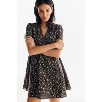 ราคา H&M(เอชแอนด์เอ็ม) เดรสผ้าคอตตอนป็อปลินแบบ V-neck Women V-neck cotton poplin dress 1295722_2 (40772340835)