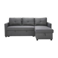 ราคา HomeHuk โซฟาเบดผ้า L-shape รุ่นเคียร่า - สีเทาเข้ม (24822669345)