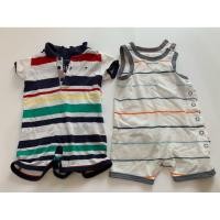 ราคา Sale 97 ให้ไปเลย 2 ชุด สุดคุ้ม ชุดเด็ก มือ 2 สภาพยังดี ลายทาง แบรนด์ Tommy size 6-9 m (40311443987)