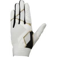 ราคา Mizuno defensive gloves for left hand 1ejed27001 white black gold 01 M size (43376259928)