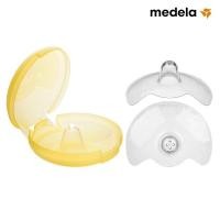 ราคา แพคคู่ Medela Contact Nipple Shield ซิลิโคนปกป้องหัวนมแตก และแก้ปัญหาหัวนมสั้นบอด 2ข้าง พร้อมกล่องเก็บ #MD013X2 (812137156)