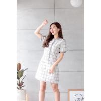 ราคา Canna lily dress สีขาว งานป้าย La mignone (9560848025)