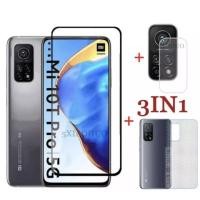 ราคา 3in1 ฟิล์มเลนส์กล้อง + ฟิล์มกระจกเต็มจอ+ ฟิล์มหลัง For Xiaomi Mi 10T / 10T Pro ฟิล์มกันกระแทกขอบดำ (24393009188)