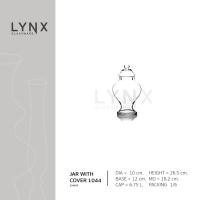 ราคา LYNX - JAR WITH COVER 1044 - โหลแก้วฝาโดมแก้วใส งานแฮนด์เมด ตกแต่งบ้าน คาเฟ่ ใส่ขนม ดอกไม้ ของตกแต่ง (40550979599)