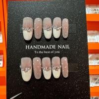 ราคา [แฮนด์เมดบริสุทธิ์] โทนสีชมพูคริสตัลเพชรสวมใส่เล็บแพทช์แต่งเล็บแพทช์เล็บส่องไฟแต่งเล็บแต่งเล็บแพทช์เล็บอุปกรณ์แต่งเล็บวัสดุ (50702062211)