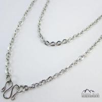 ราคา J23 ลายโซ่ฝรั่ง ขนาด 3 มม. สร้อยคอ ห้อยพระ สร้อยสแตนเลสแท้ สร้อยพระ stainless necklace (1999888926)