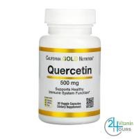 ราคา < พร้อมส่ง > California Gold Nutrition , Quercetin , 500 mg, 30 แคปซูล - เควอซิทิน บำรุงหลอดเลือด (15987444106)