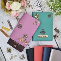 ราคา [ใส่ชื่อฟรี] ซองใส่พาสปอร์ต ปกพาสปอร์ต ซองใส่หนังสือเดินทาง กระเป๋าใส่หนังสือเดินทาง กระเป๋าใส่พาสปอร์ต Passport holder (18756971147)