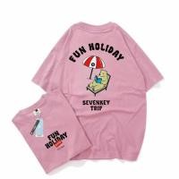 ราคา เสื้อยืด DISTRO ORIGINAL SEVENKEY x NEXTTIME FUN HOLIDAY BLACK TSHIRT STREETWEAR MENS DISTRO เสื้อยืดผู้ชาย (40803316529)